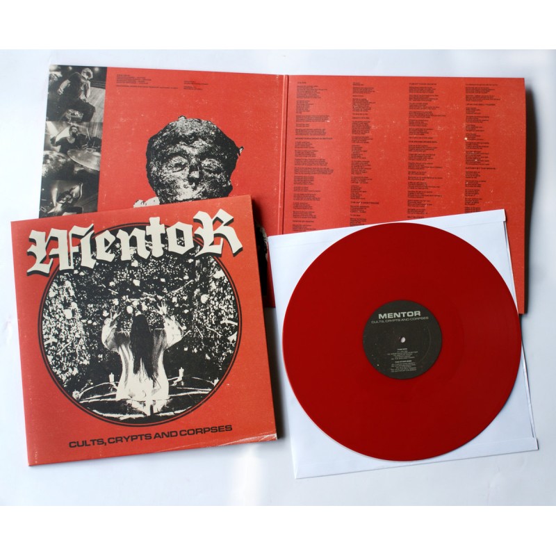 Mentor - "Cults, Crypts and Corpses" (red LP)