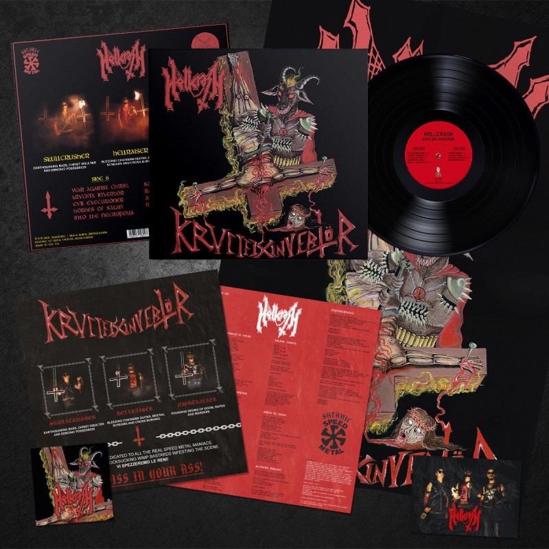 Hellcrash - "Krvcifix Invertör" (LP)