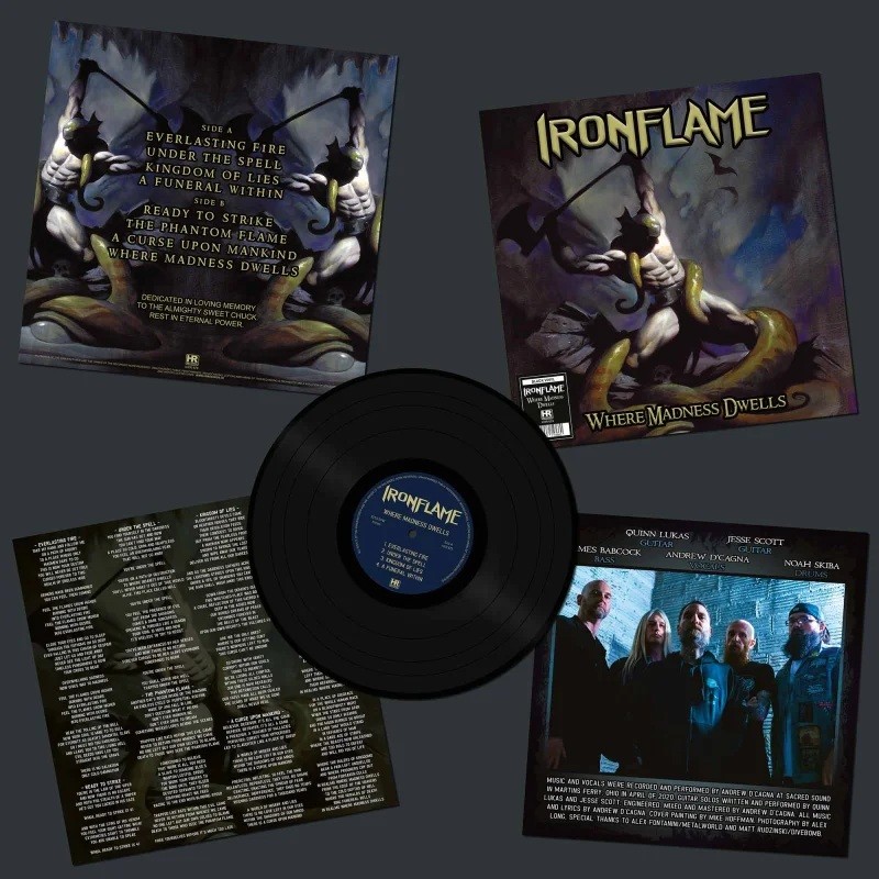 Ironflame - "Where Madness Dwells" (LP)